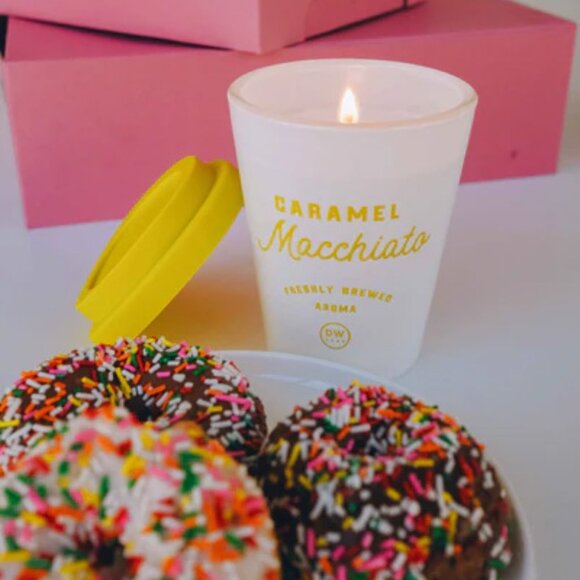 DW Home Salted Caramel Macchiato Coffee Mug Cup Candle - Picture 4 of 4